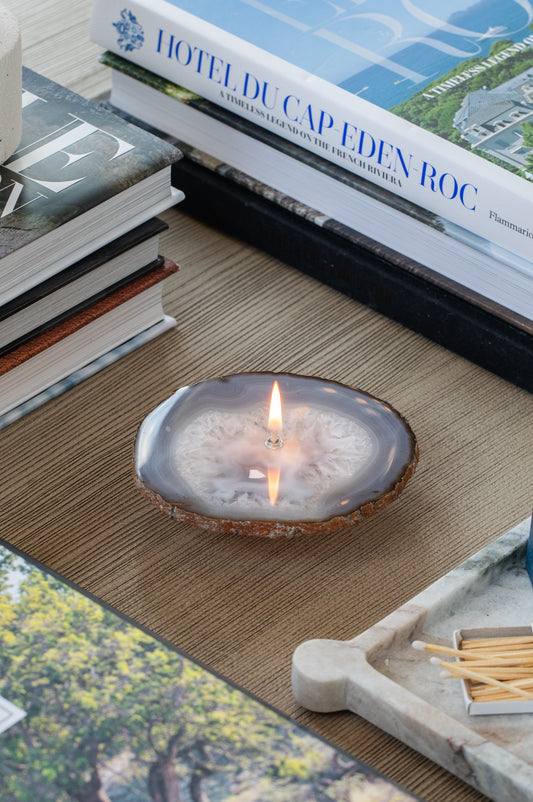 Agate Slice Oil Candle
