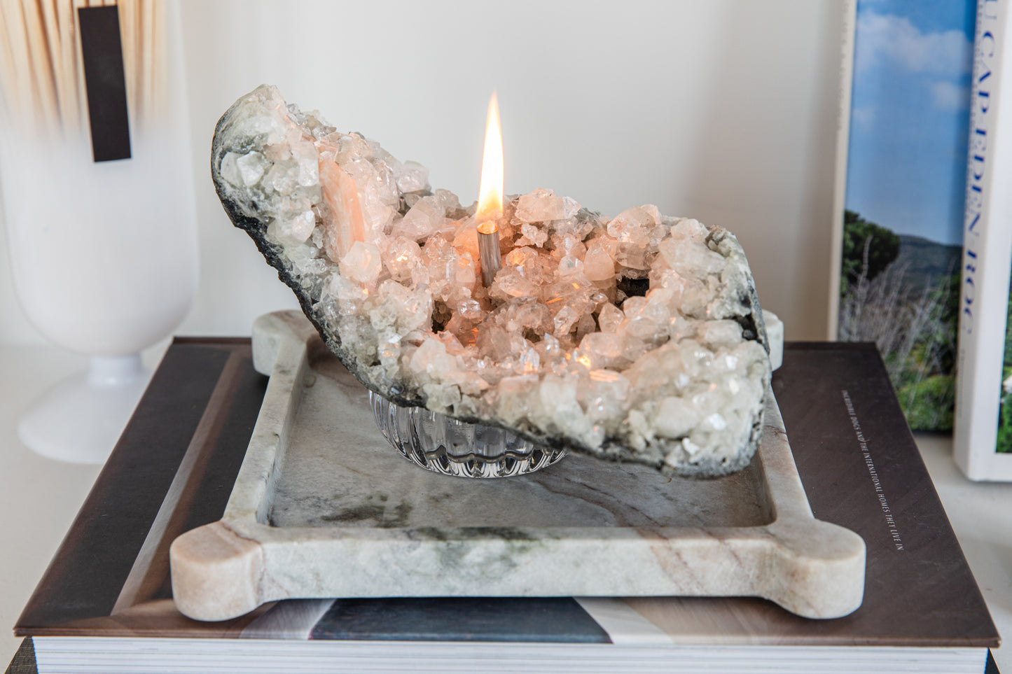 Apophyllite with Stilbite