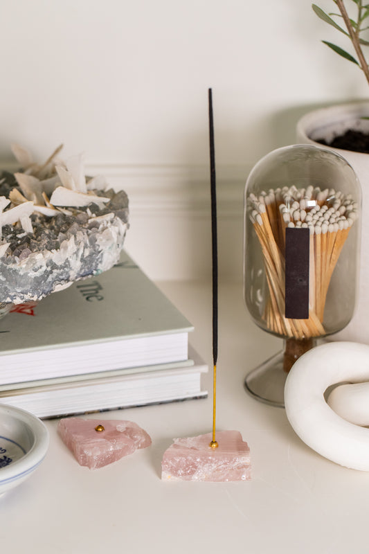 Rose Quartz Incense Holder