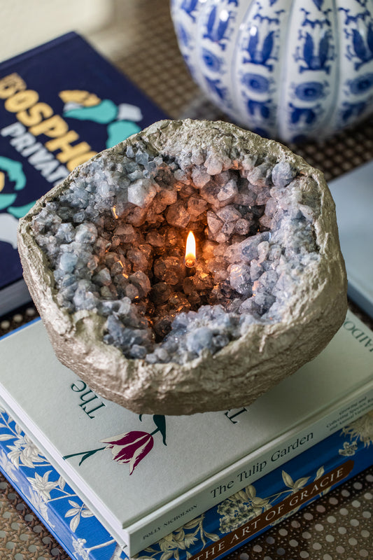 Celestite Bowl Oil Candle