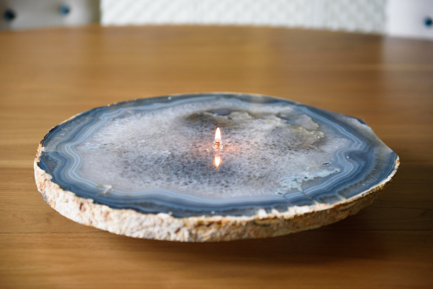 Agate Platter Oil Candle