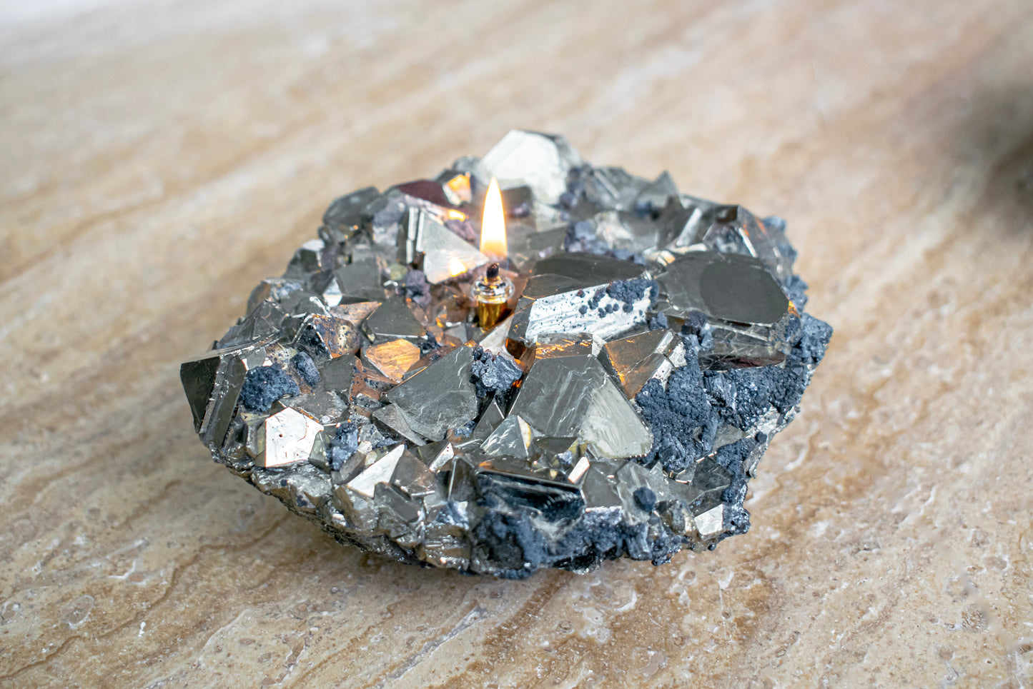 Pyrite Oil Candle
