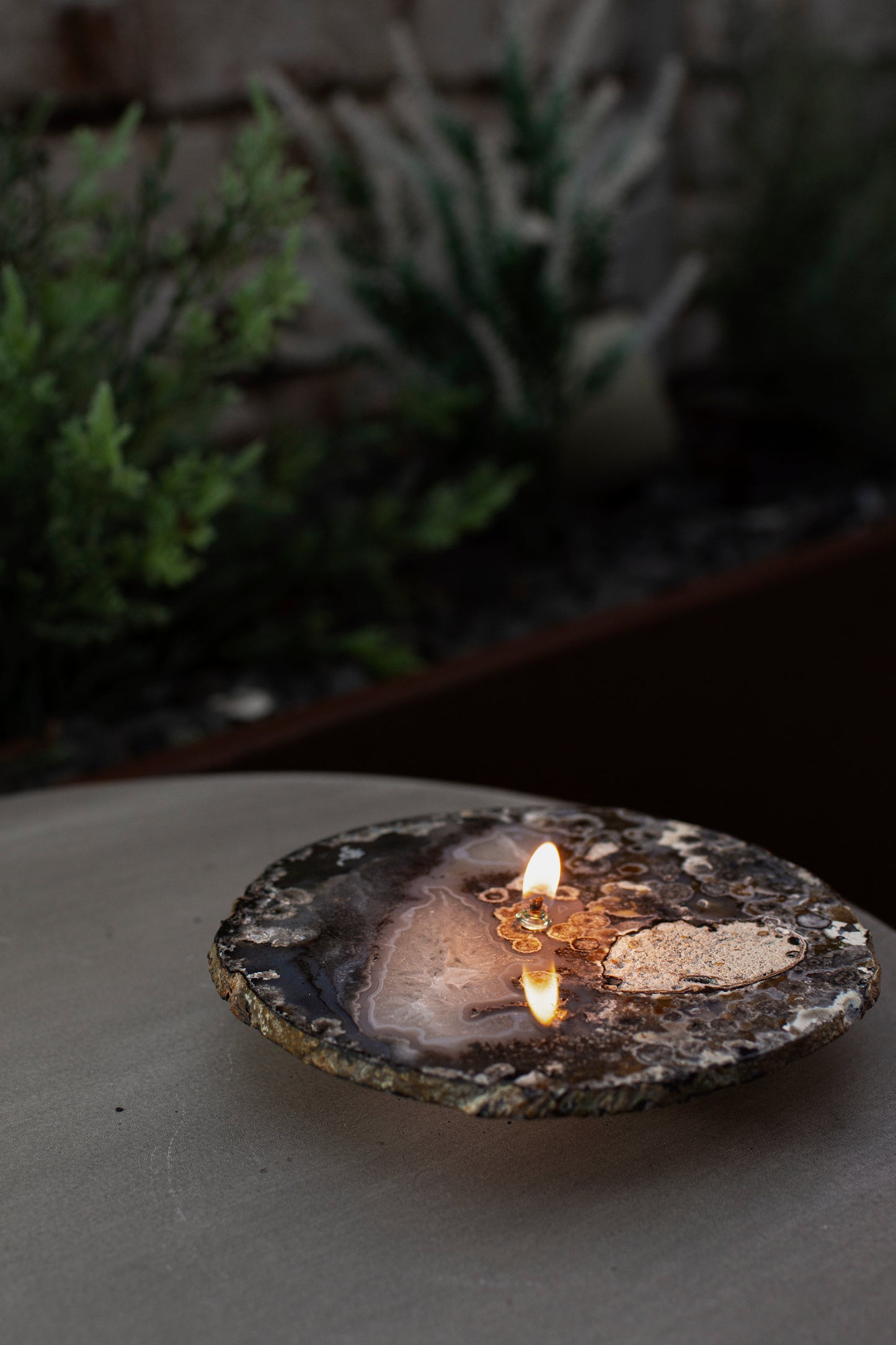 Agate Slice Oil Candle