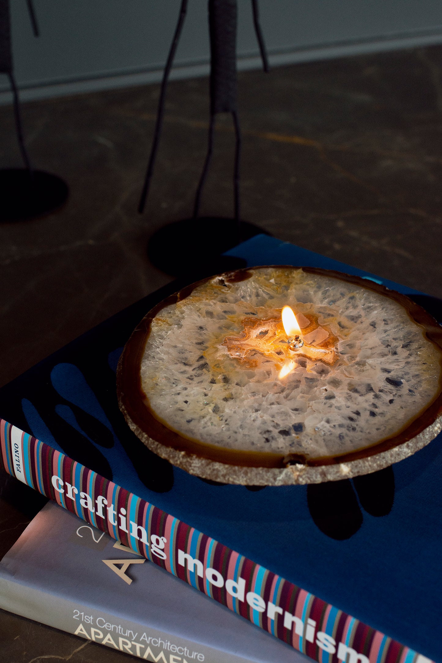 Agate Slice Oil Candle