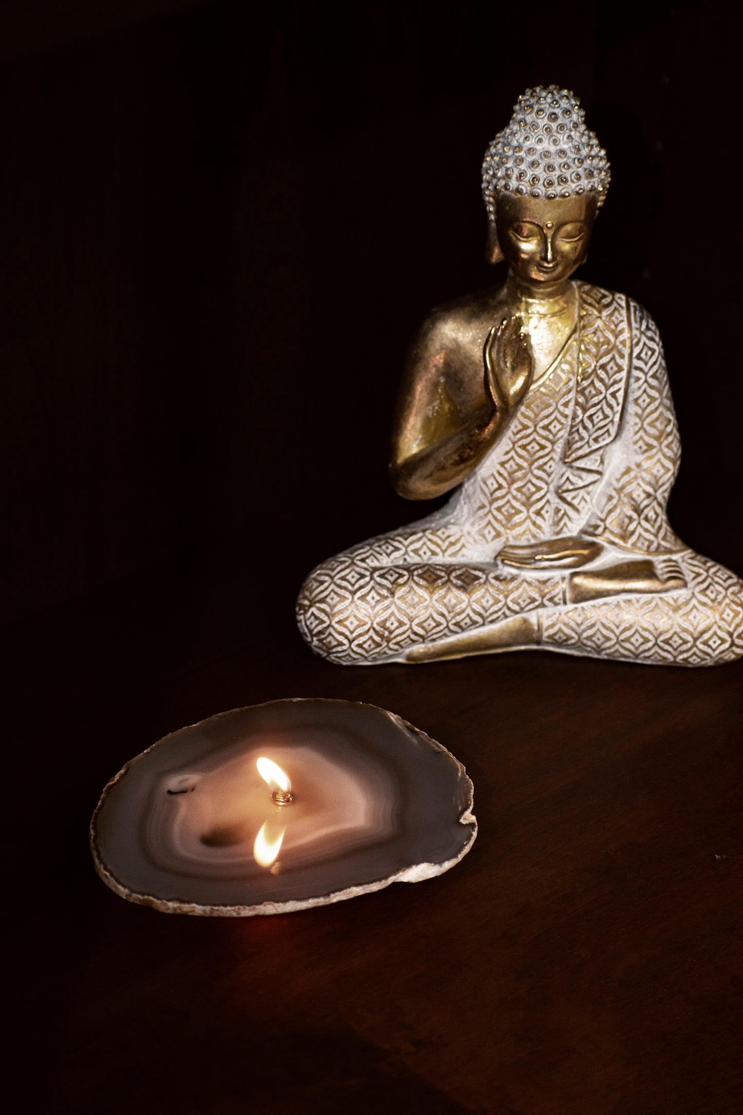 Agate Slice Oil Candle
