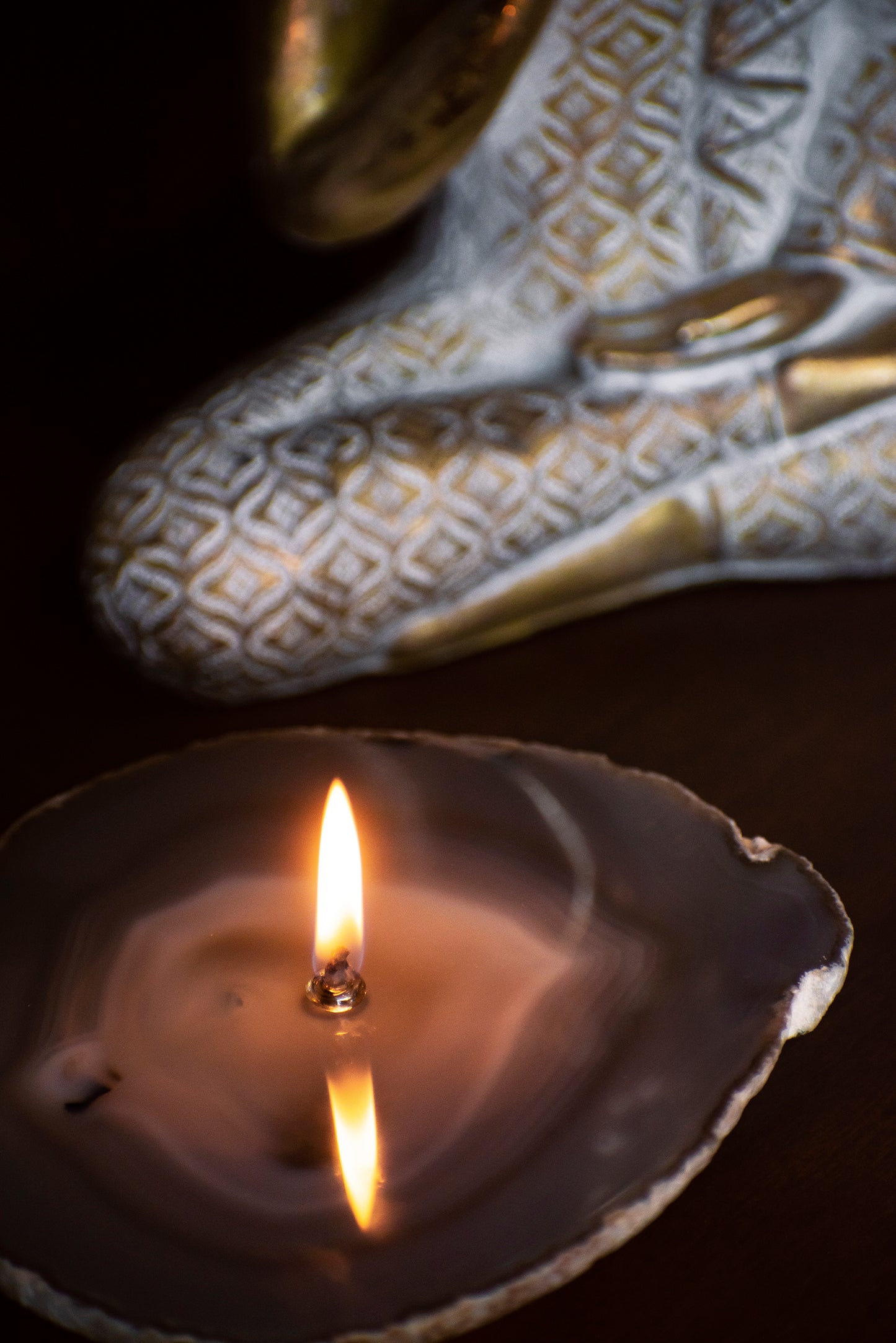 Agate Slice Oil Candle