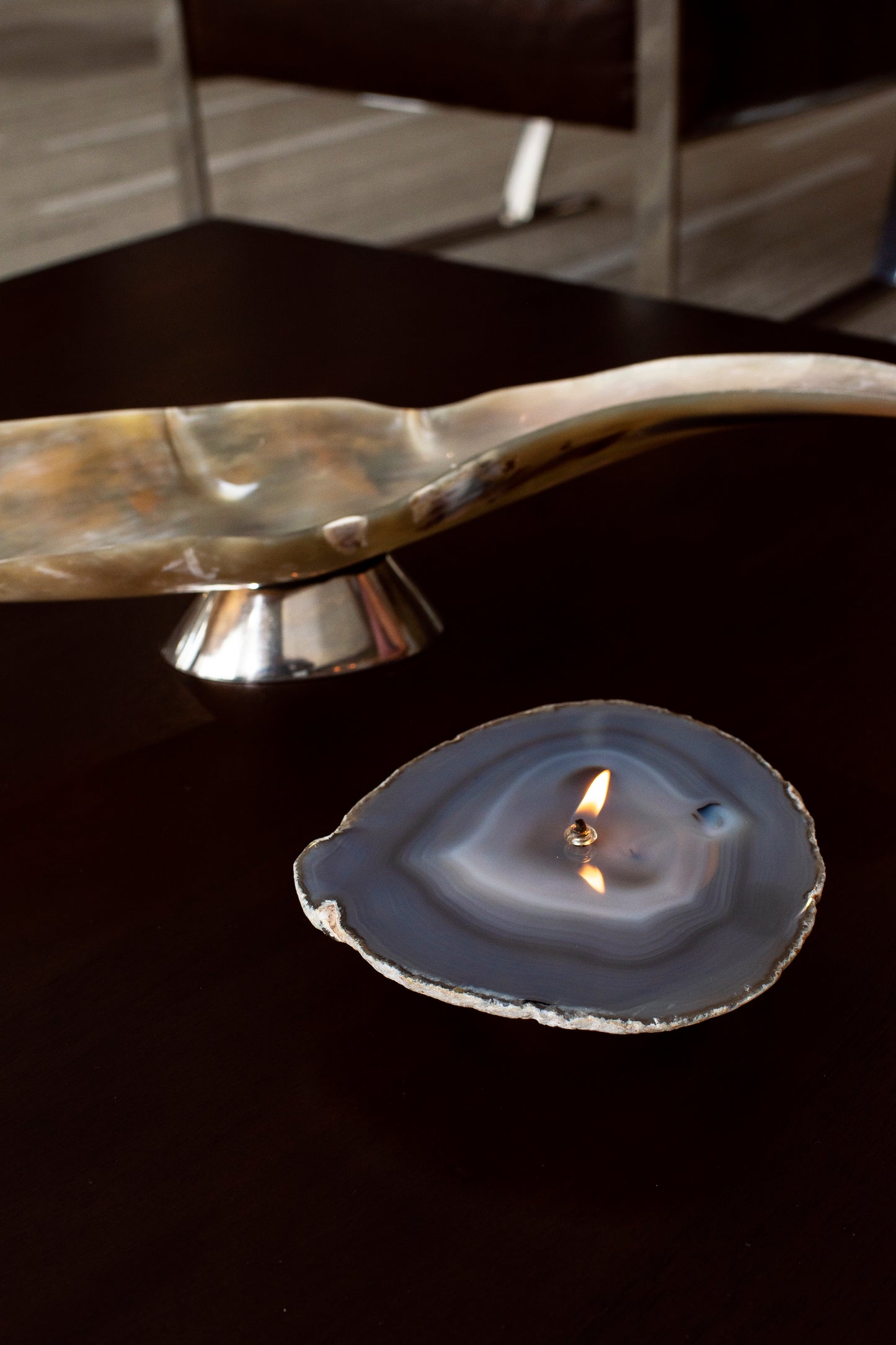 Agate Slice Oil Candle