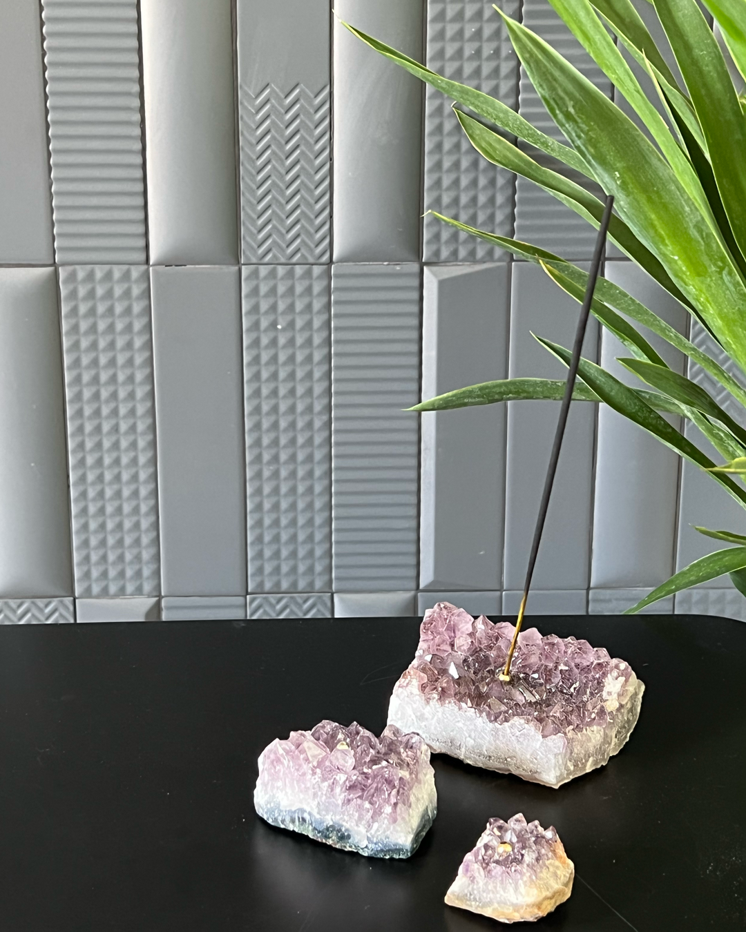 Amethyst Cluster Incense Holder
