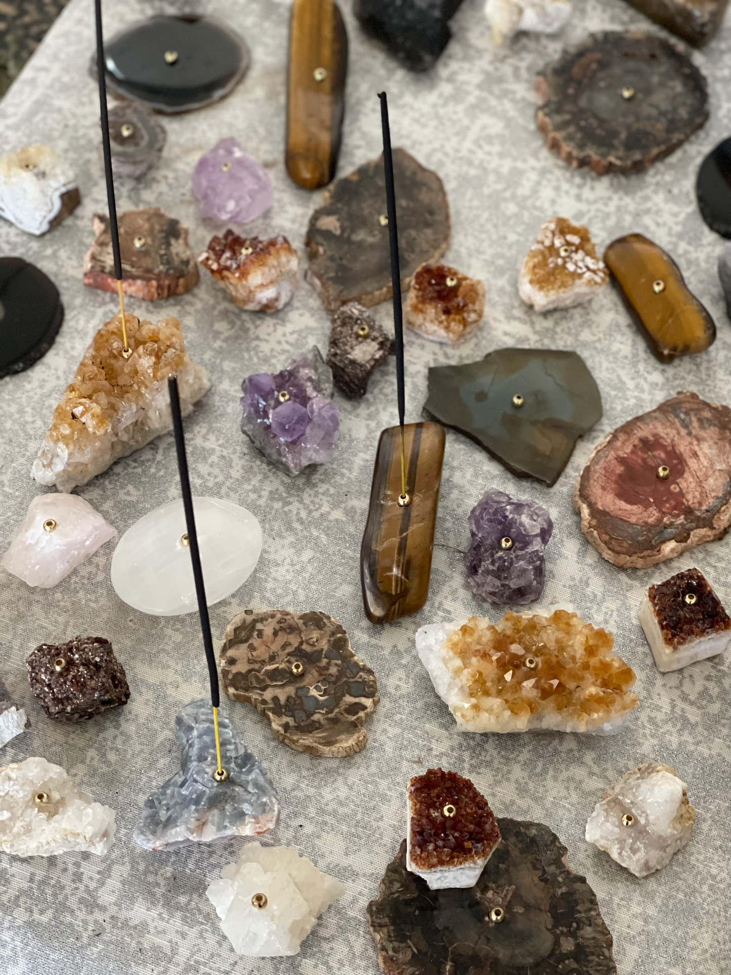 Geode Cluster Incense Holder