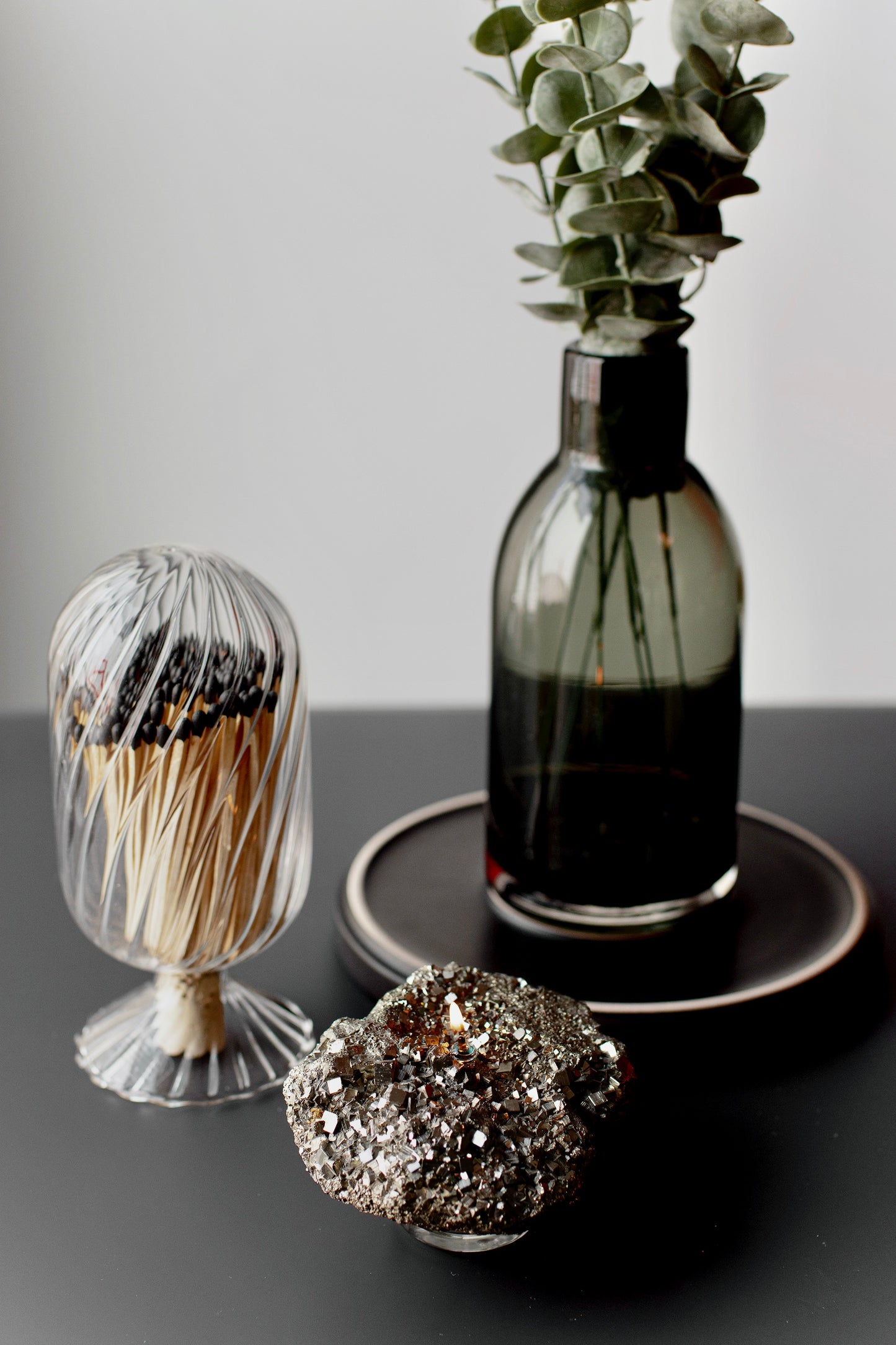Raw Pyrite Oil Candle