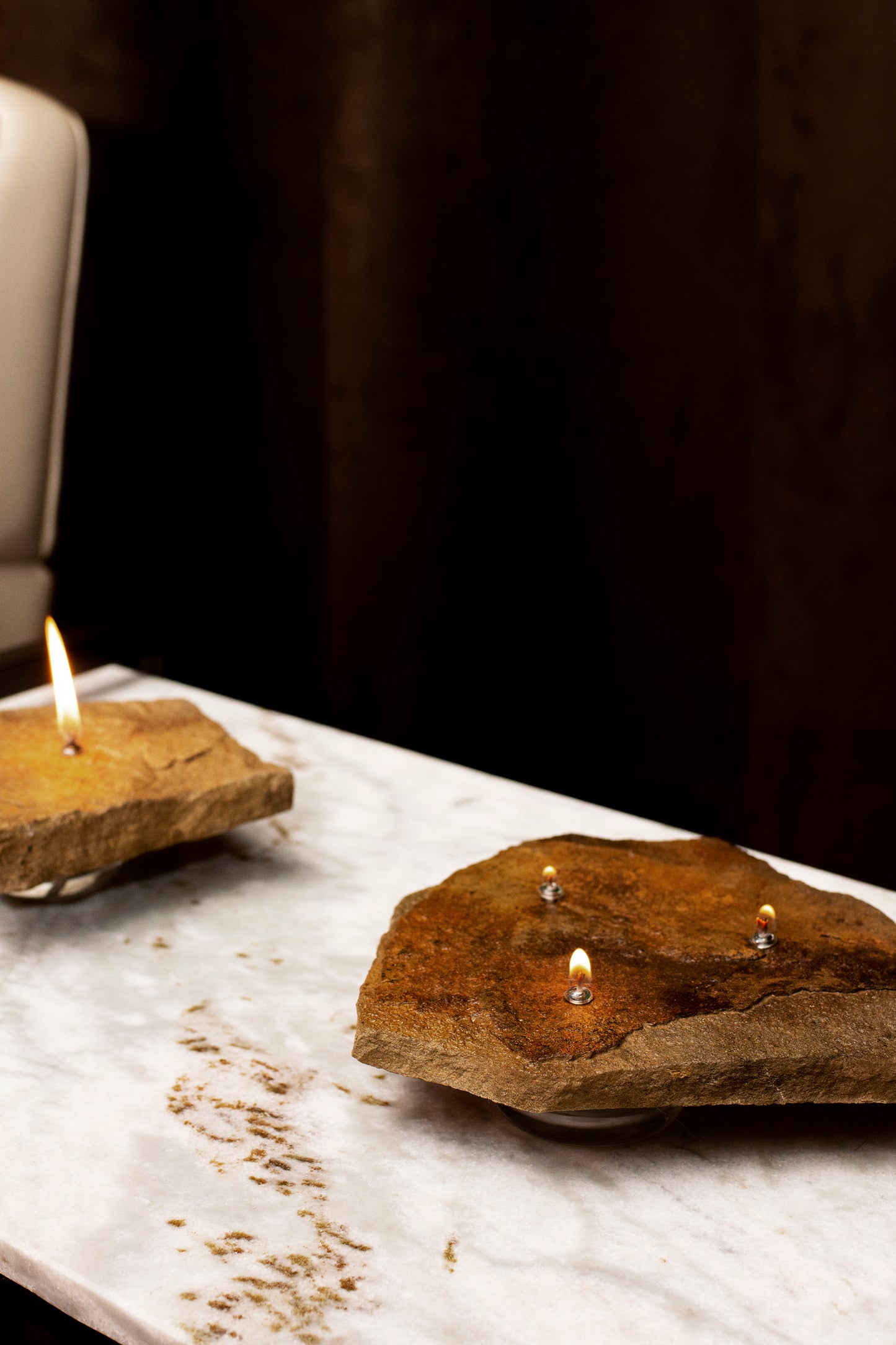 Flagstone Slab Oil Candle