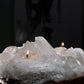 Crystal Quartz Cluster Oil Candle