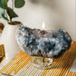 Celestite Cluster Oil Candle