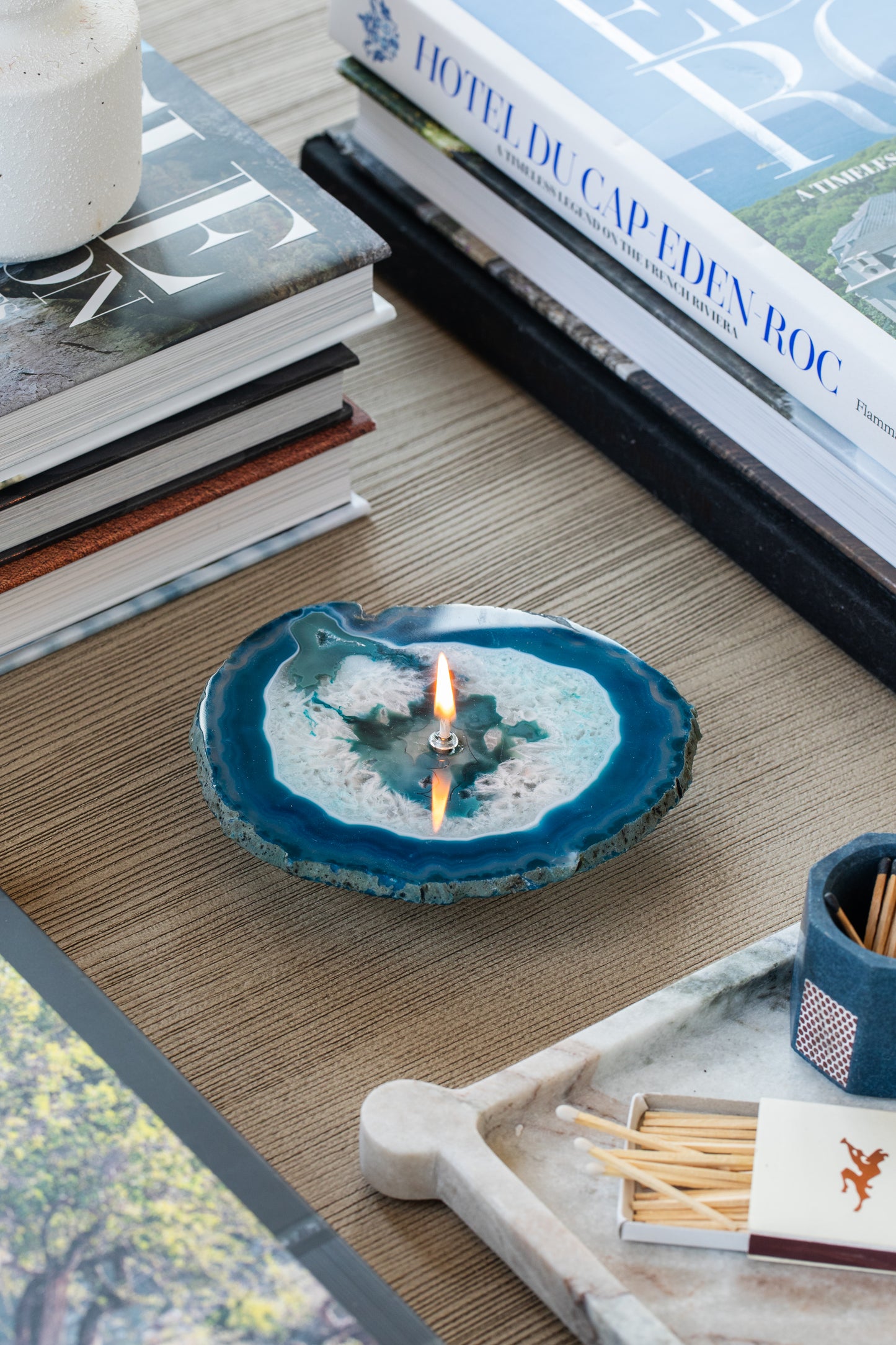 Agate Slice Oil Candle