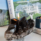Smoky Quartz Cluster Oil Candle