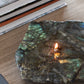 Labradorite With Flash Slab Oil Candle