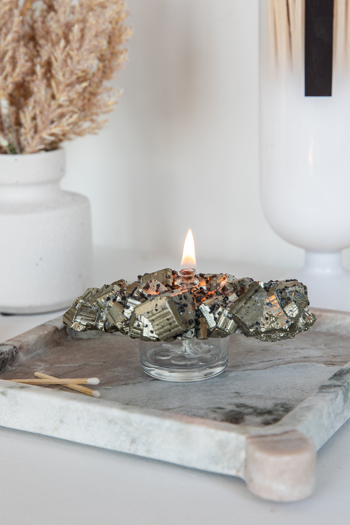 Pyrite Oil Candle