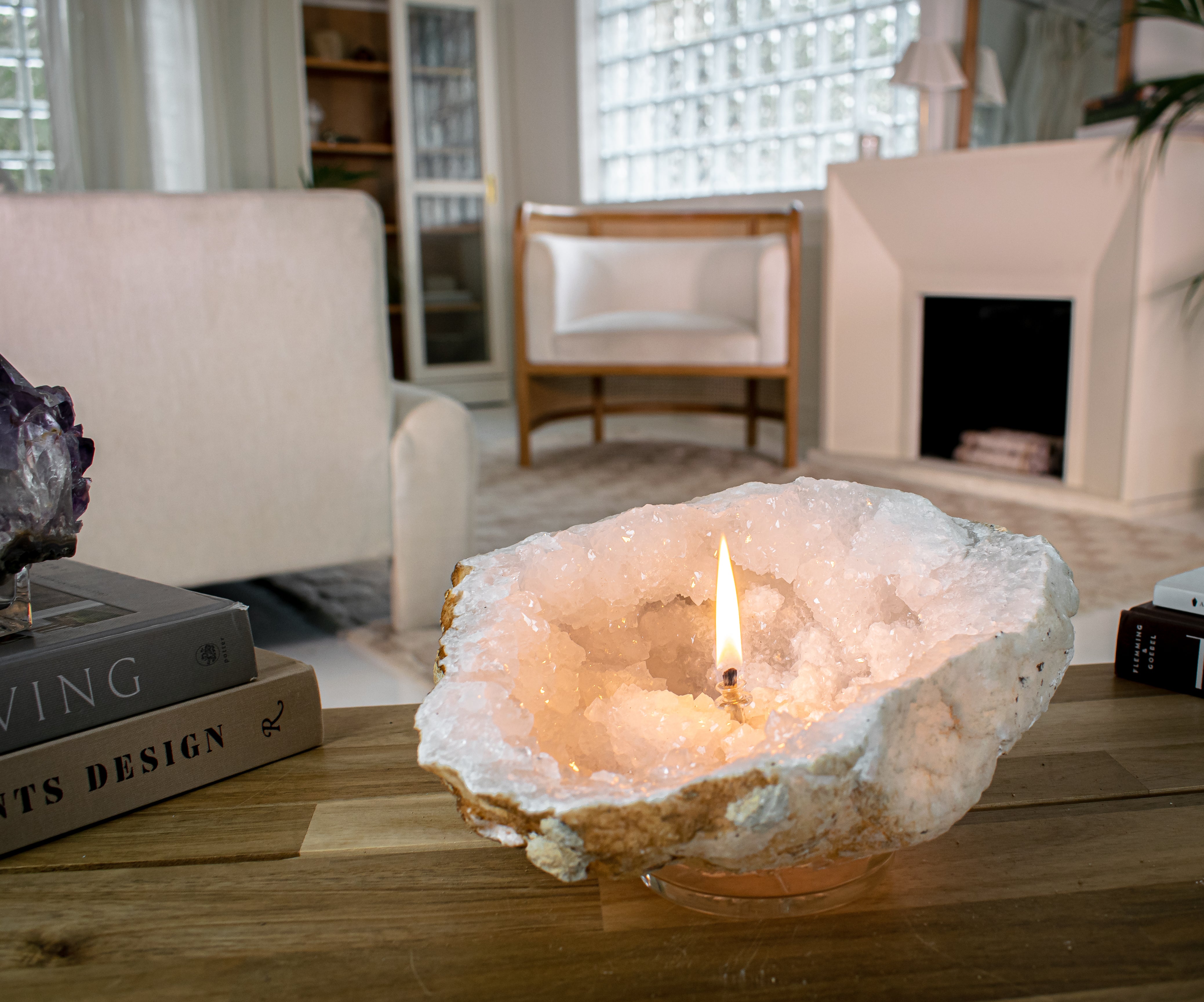 Moroccan Geode Oil Candle – The Burning Stones
