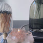 Smoky Quartz Gray Cluster Oil Candle