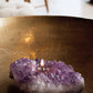 Amethyst Cluster Oil Candle