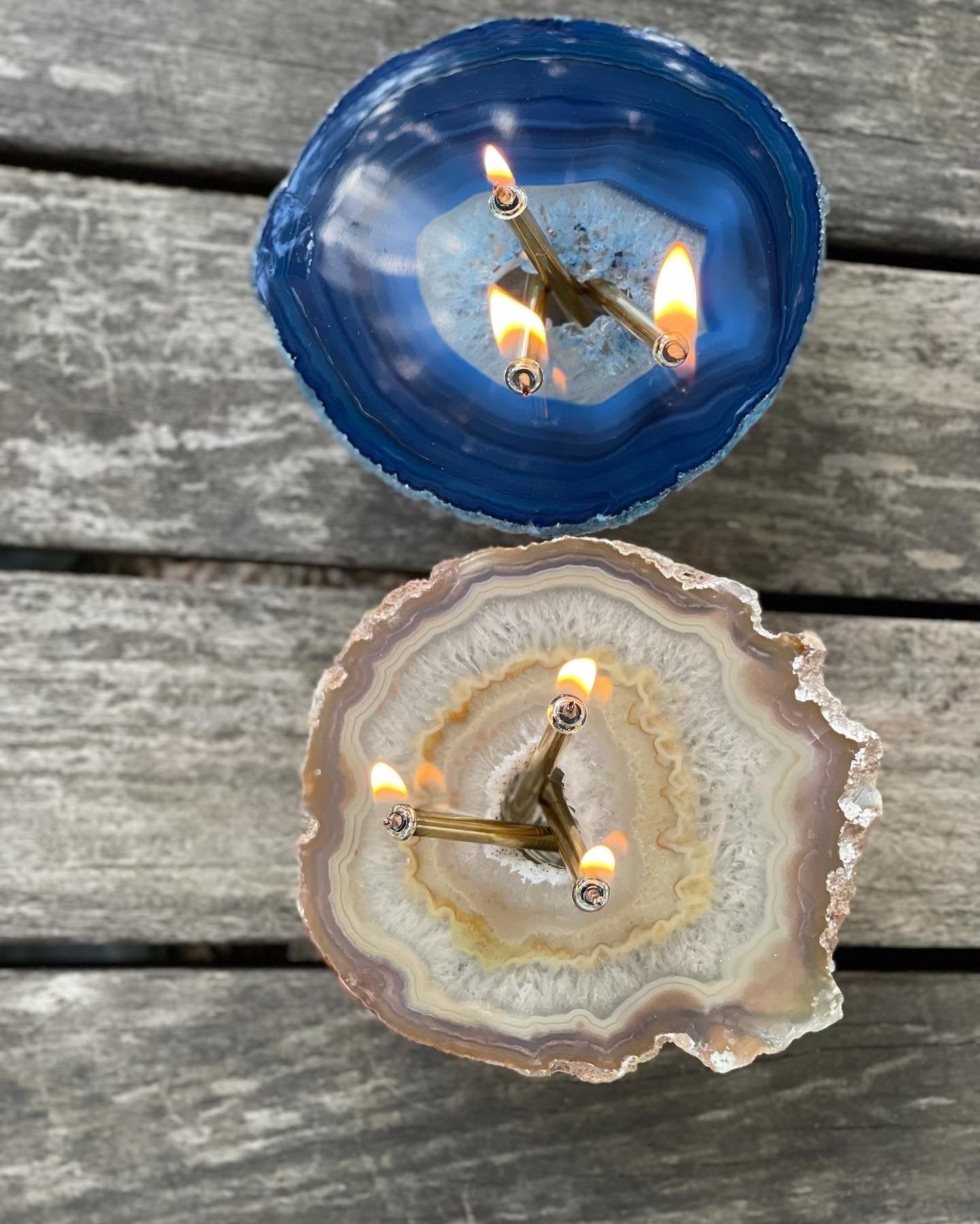 Agate Floating Oil Candle