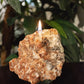 Red Calcite Raw Oil Candle