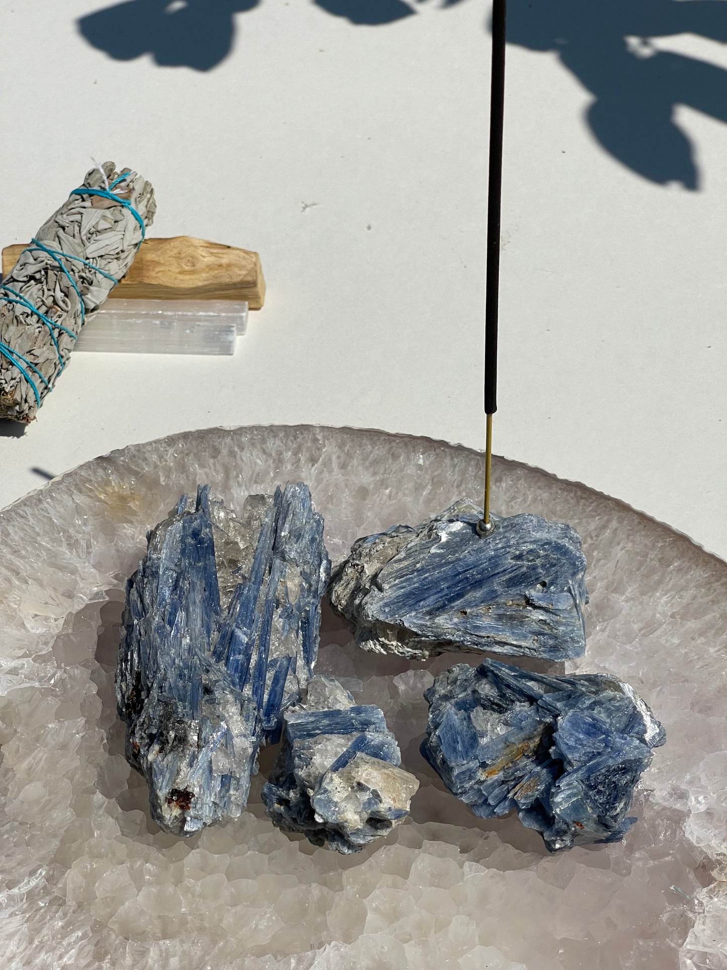 Kyanite Raw Incense Holder