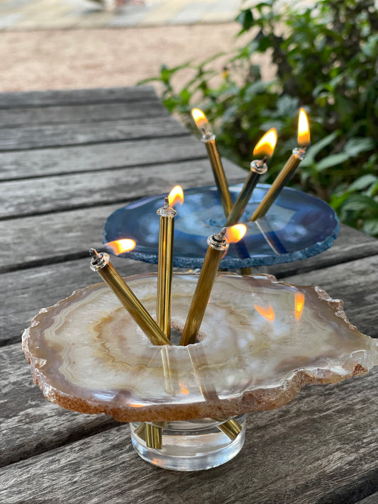 Agate Floating Oil Candle