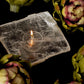 Selenite Raw Slab Oil Candle