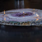 Amethyst Platter Centerpiece Oil Candle (4 wicks)