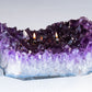 Amethyst Platter Centerpiece Oil Candle (2 wicks)