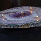 Amethyst Platter Centerpiece Oil Candle (4 wicks)